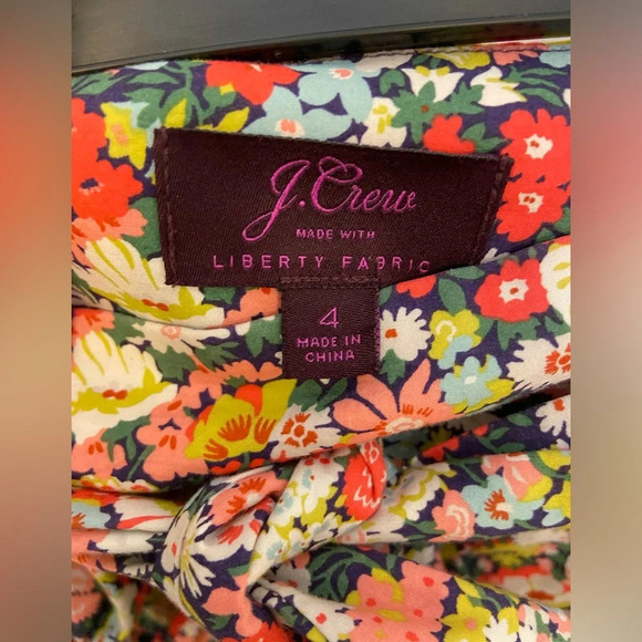 J. Crew x Liberty of London Thorpe Floral Sleeveless Top & Shorts SET S/4 - Picture 12 of 13